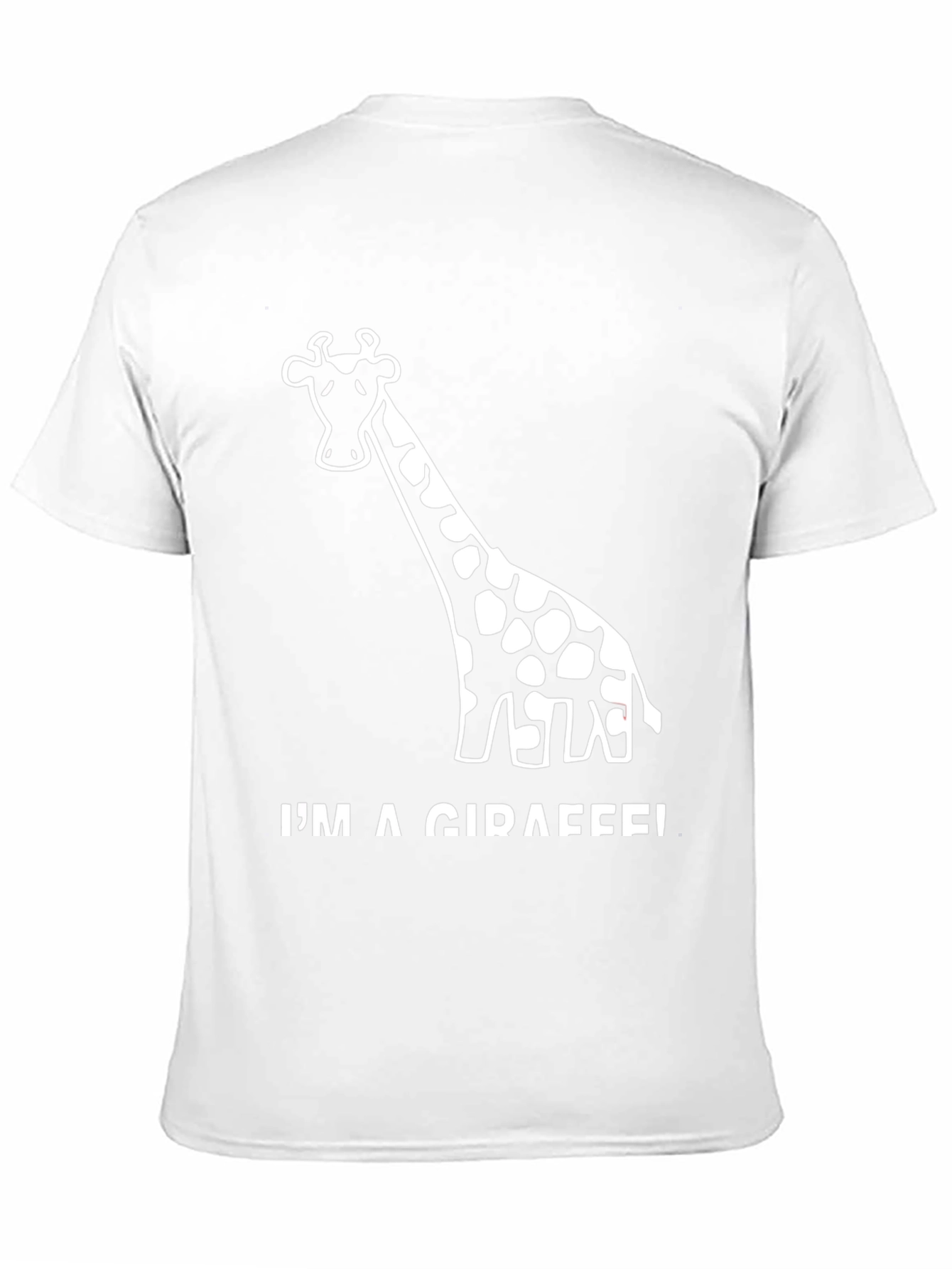 Im a Giraffe! Novelty Graphic Black T-Shirt
