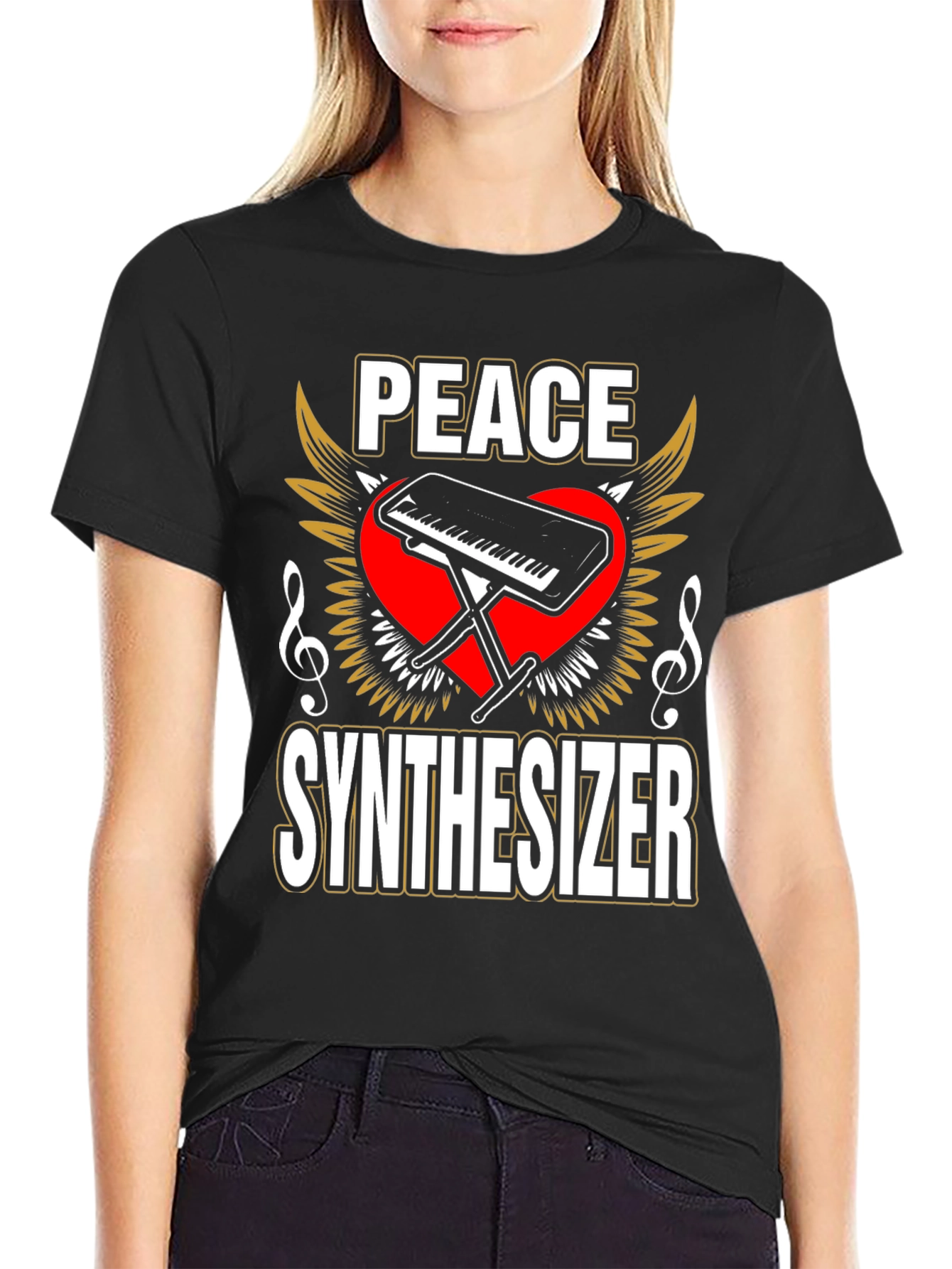 Peace Synthesizer Graphic T-Shirt