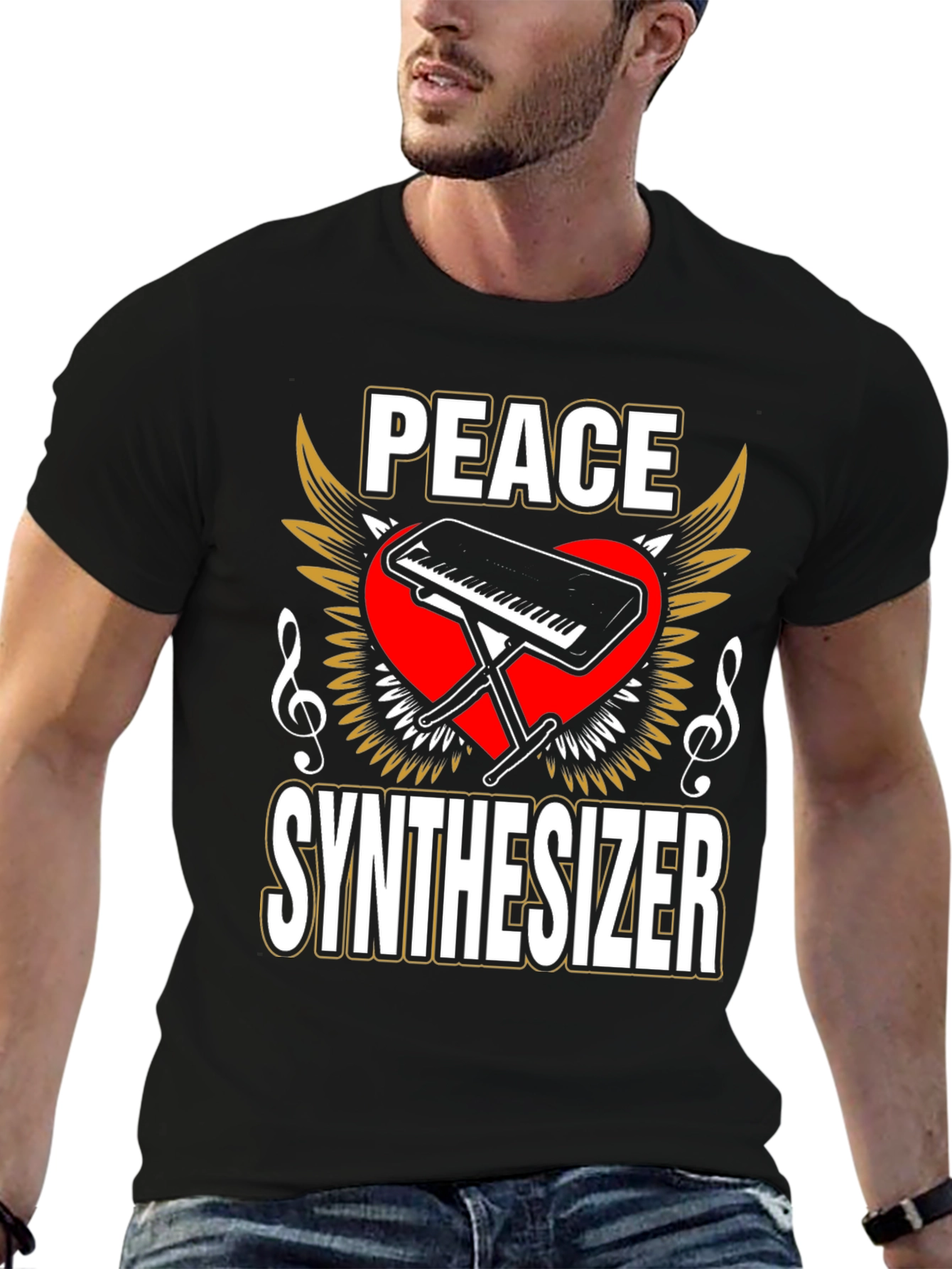 Peace Synthesizer Graphic T-Shirt