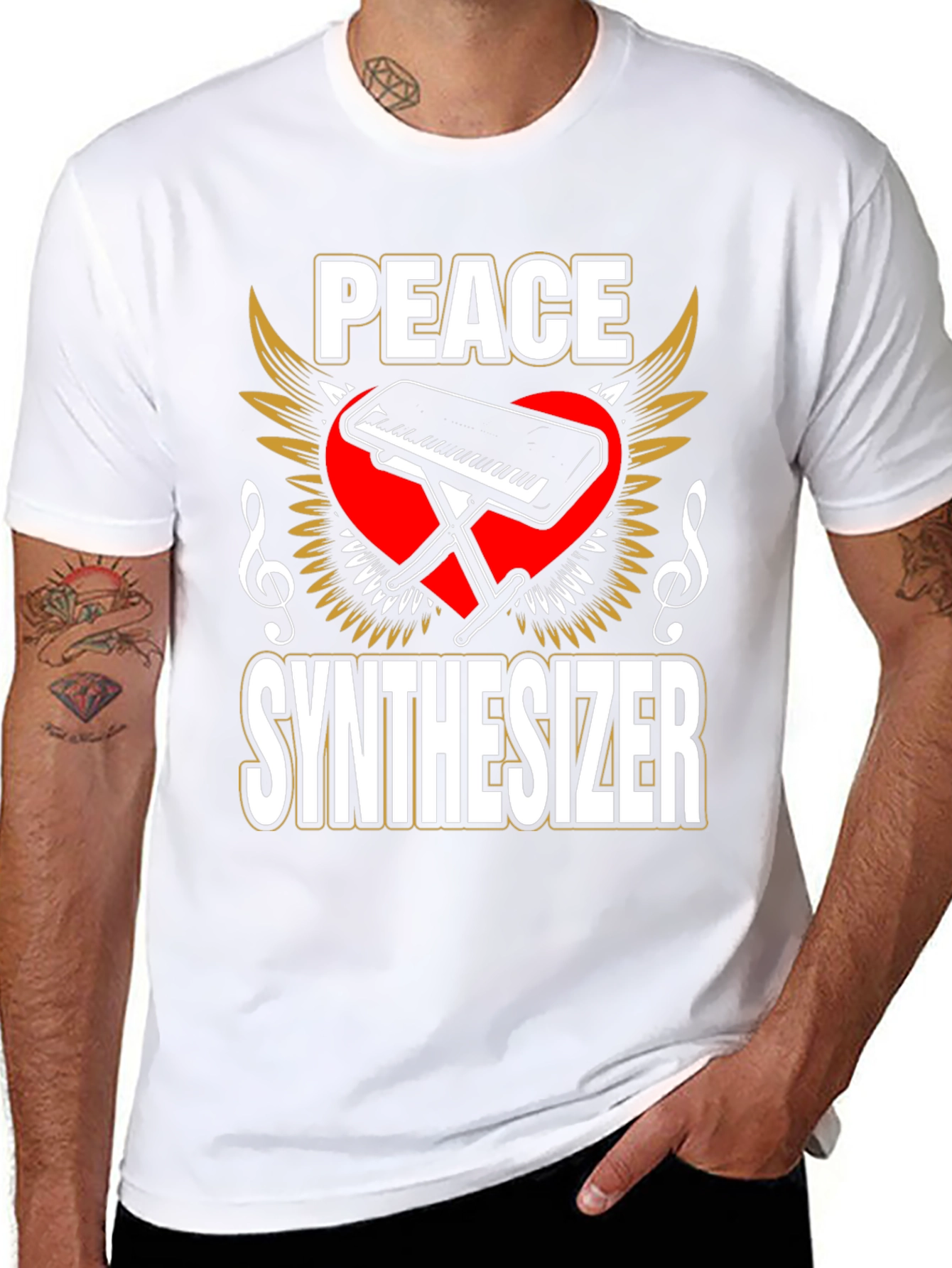 Peace Synthesizer Graphic T-Shirt