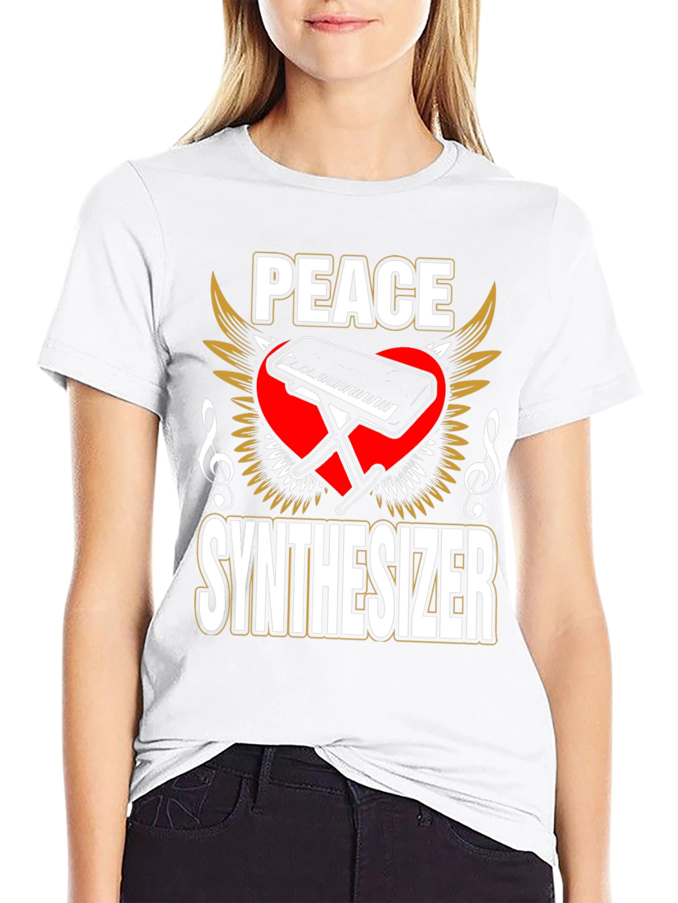 Peace Synthesizer Graphic T-Shirt