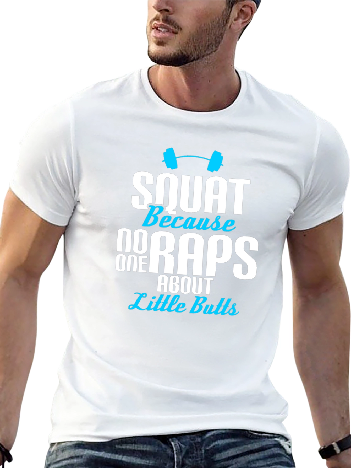 Squat Little Butts Graphic Tee - Mens Black T-Shirt