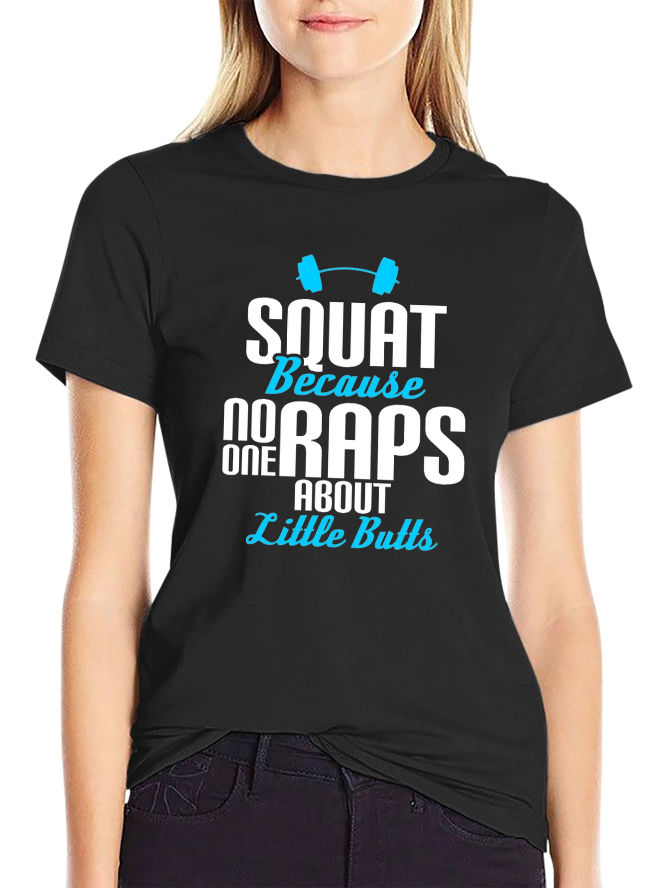 Squat Little Butts Graphic Tee - Mens Black T-Shirt