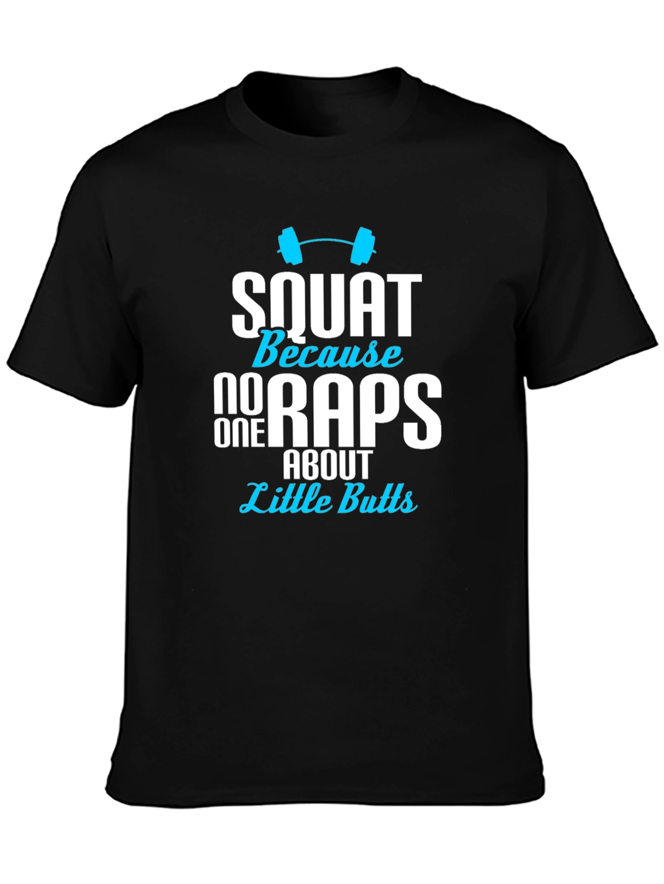 Squat Little Butts Graphic Tee - Mens Black T-Shirt