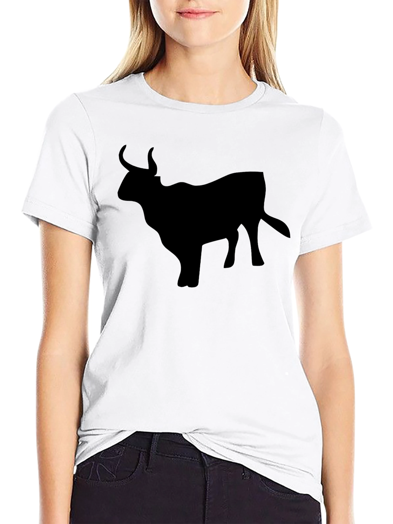 Black Bull Silhouette Graphic Tee