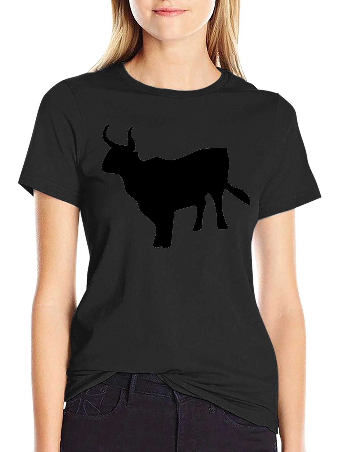 Black Bull Silhouette Graphic Tee