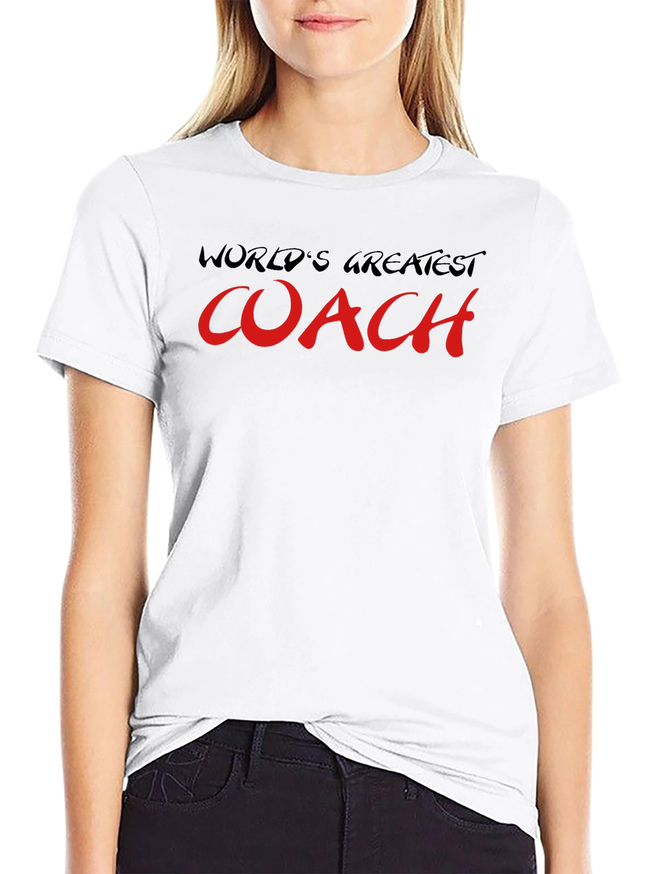 Worlds Greatest Coach T-Shirt - Black