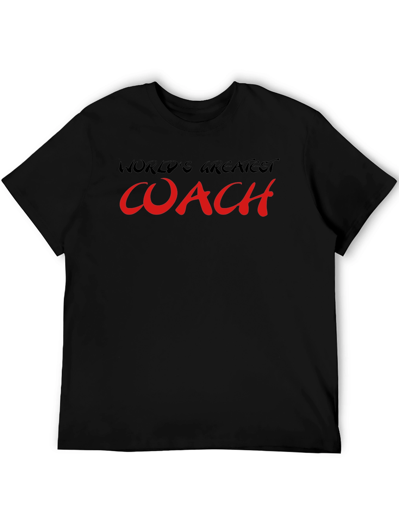 Worlds Greatest Coach T-Shirt - Black