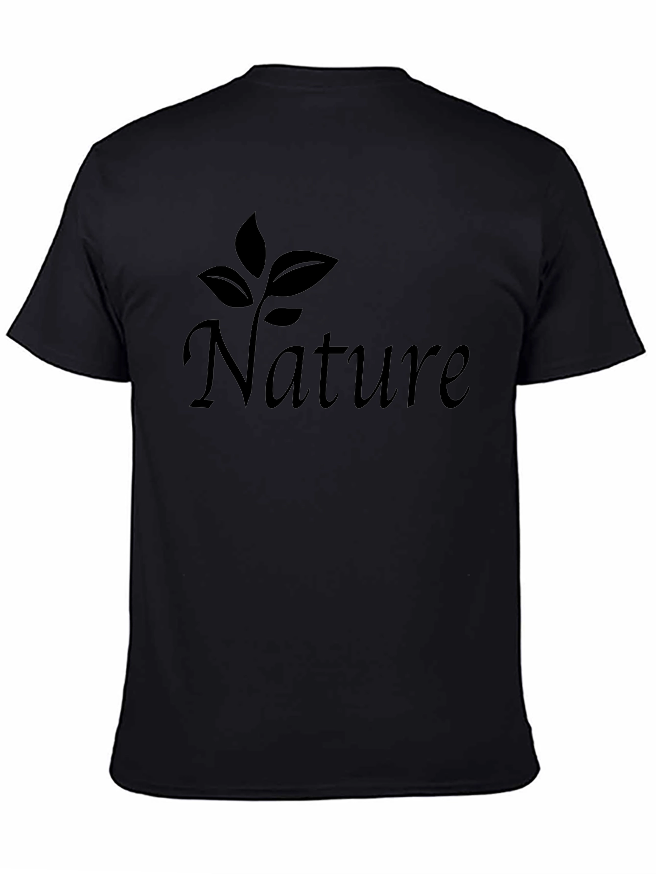 Nature Graphic Tee - Stylish Unisex Black T-Shirt