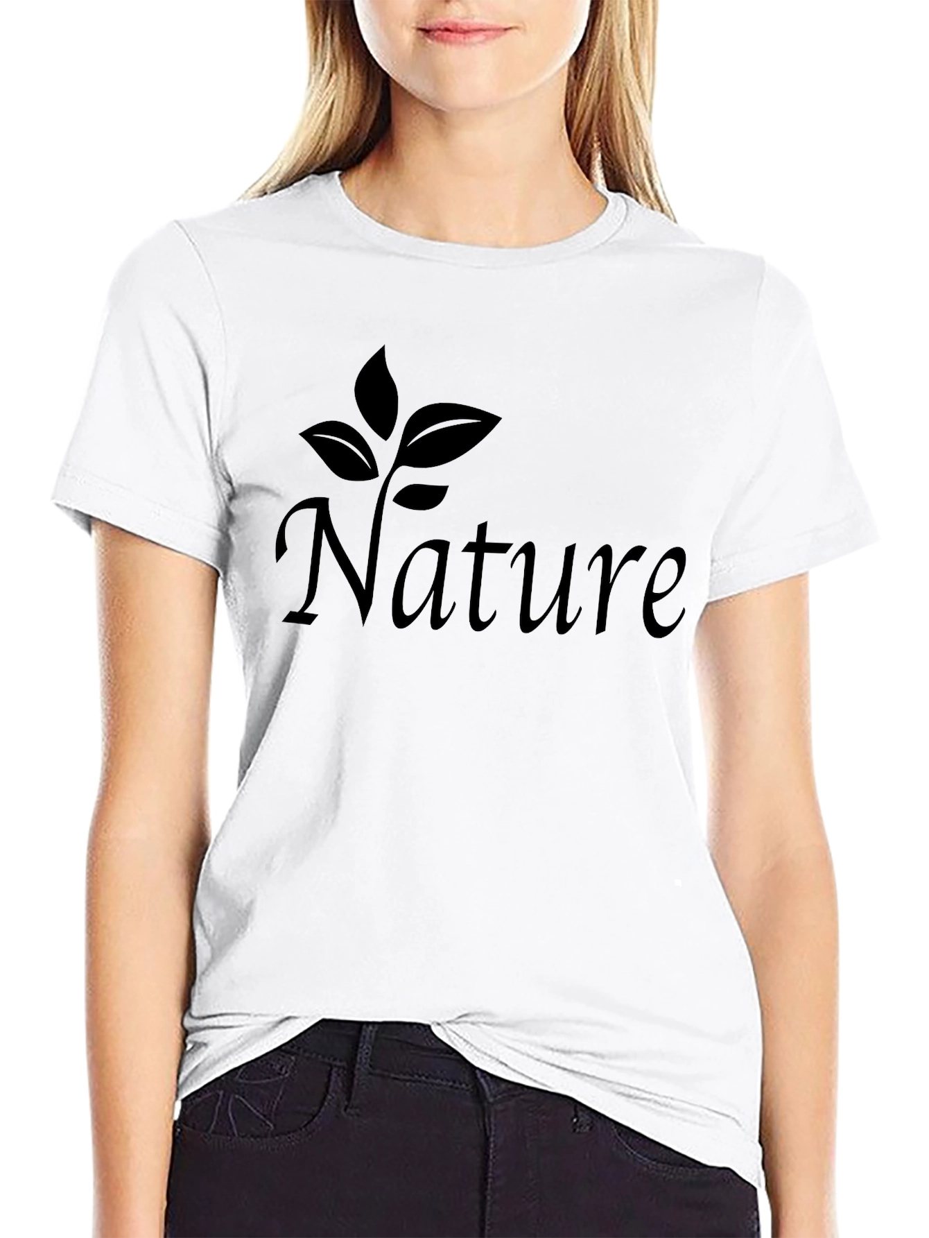 Nature Graphic Tee - Stylish Unisex Black T-Shirt