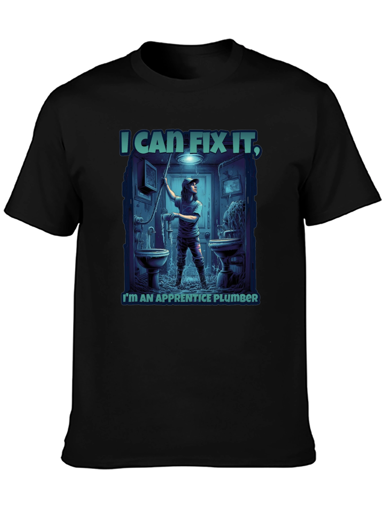 I Can Fix It Apprentice Plumber Graphic T-Shirt