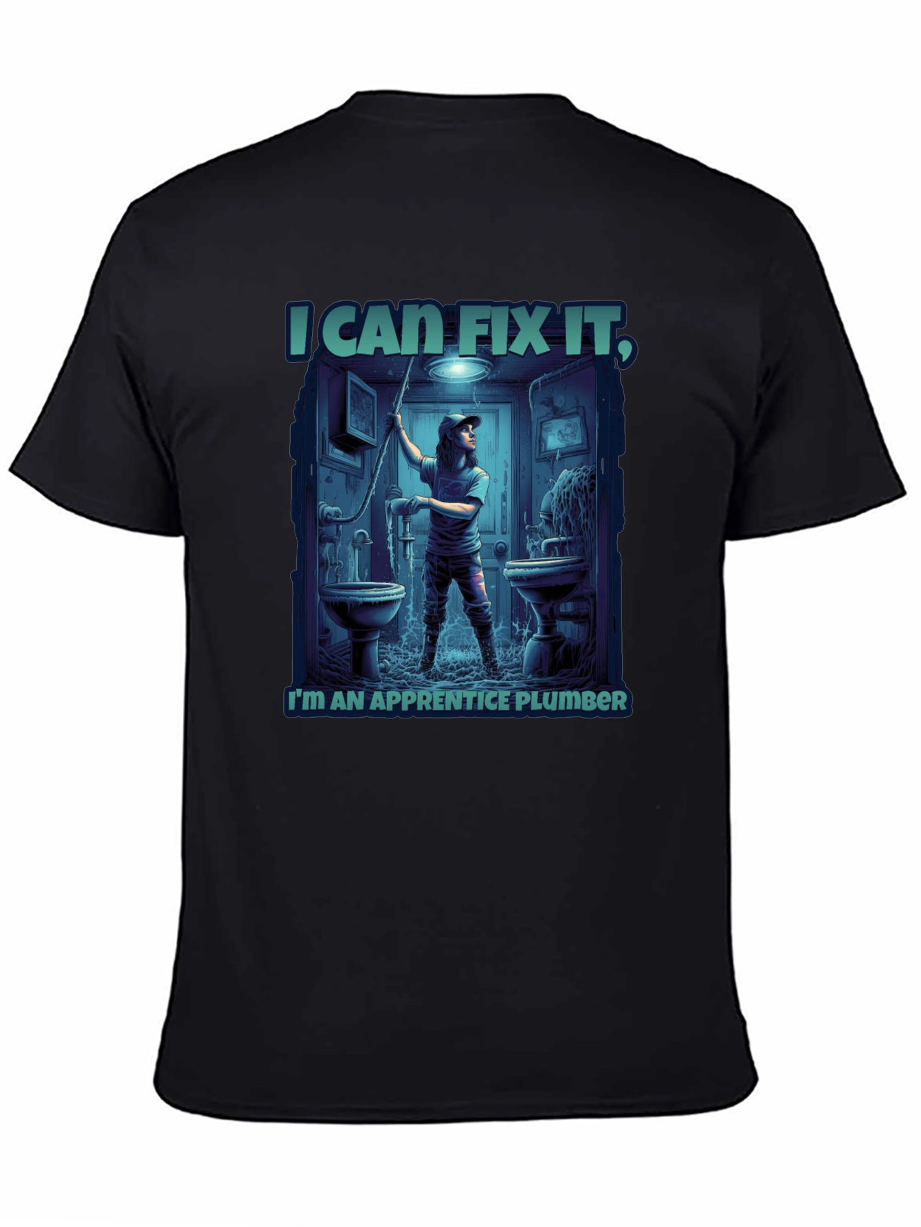I Can Fix It Apprentice Plumber Graphic T-Shirt