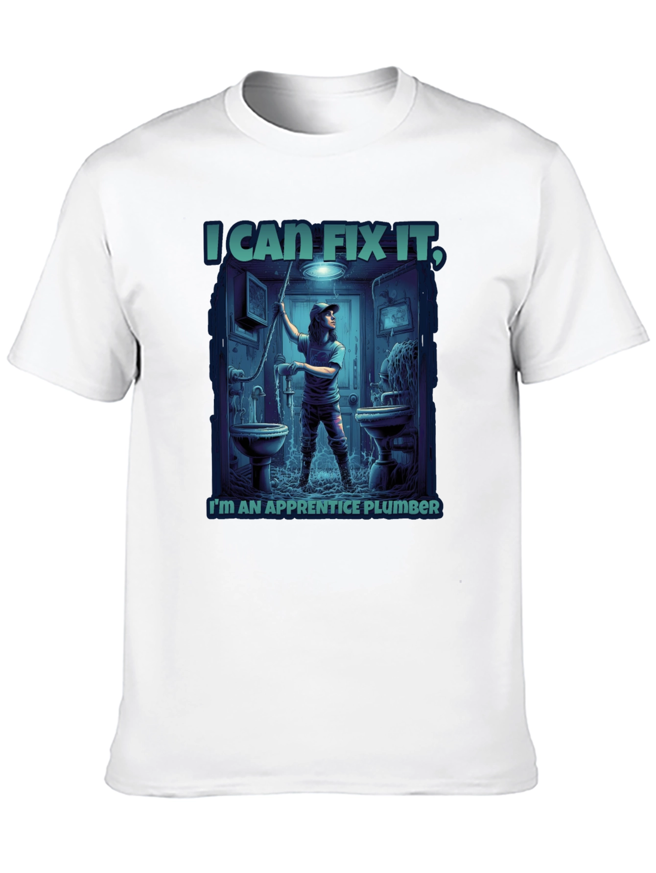 I Can Fix It Apprentice Plumber Graphic T-Shirt