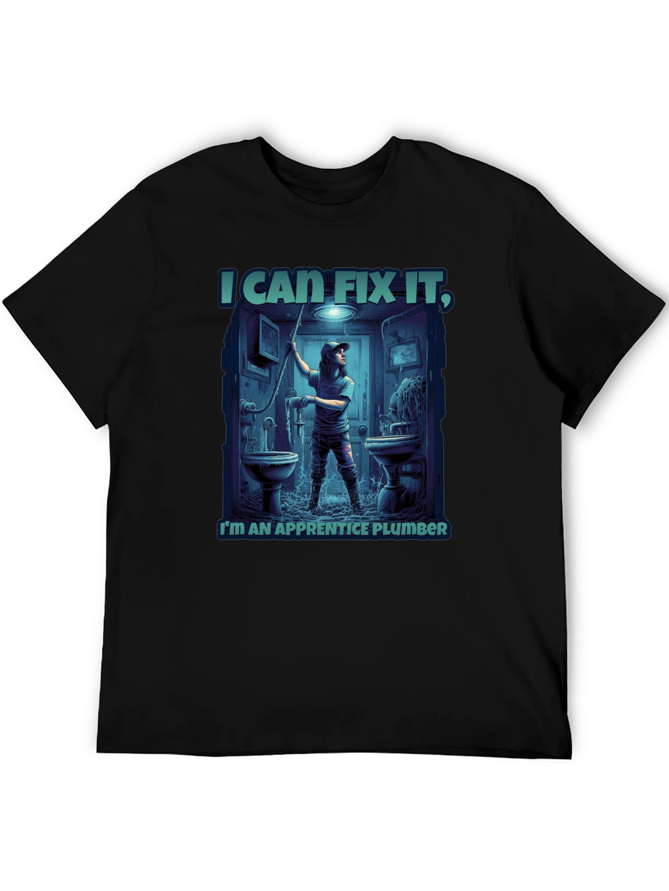 I Can Fix It Apprentice Plumber Graphic T-Shirt