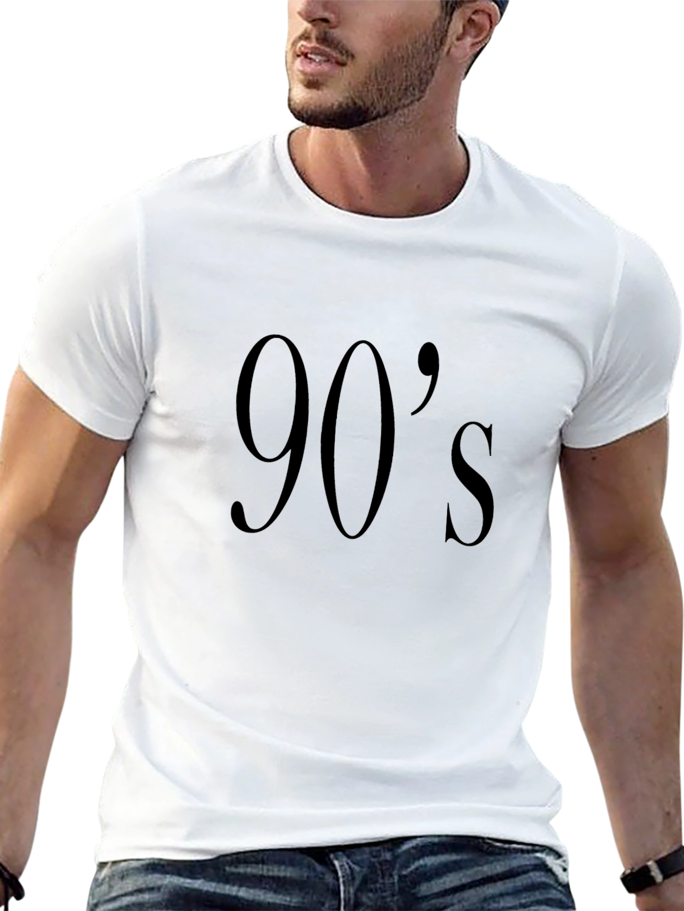 90s Black Graphic Tee - Throwback Style