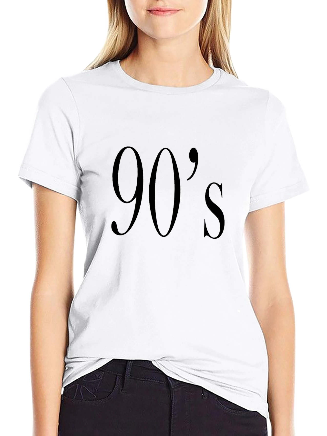90s Black Graphic Tee - Throwback Style
