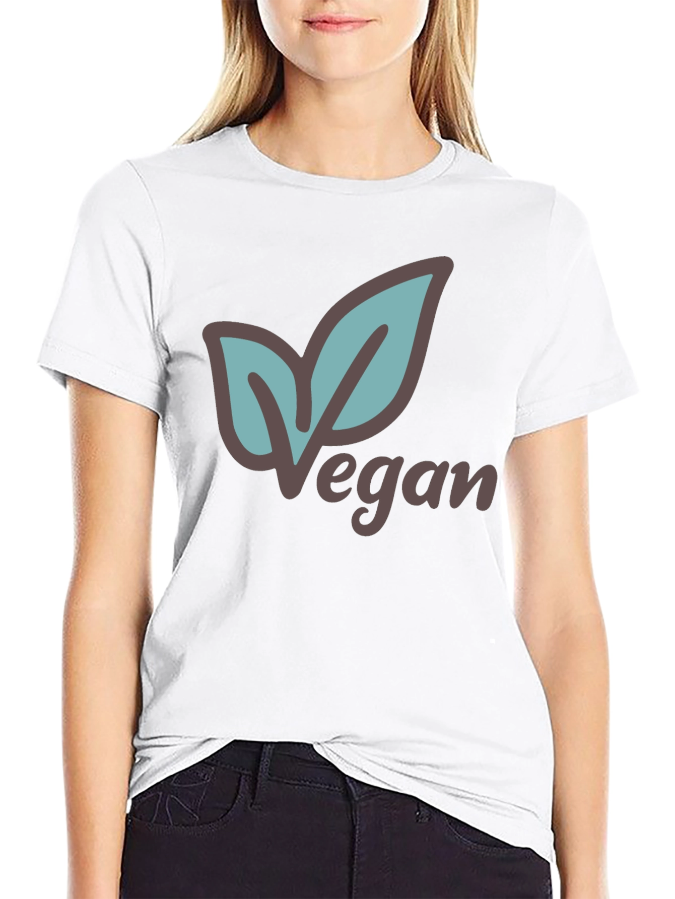Vegan Leaf Graphic T-Shirt - Unisex