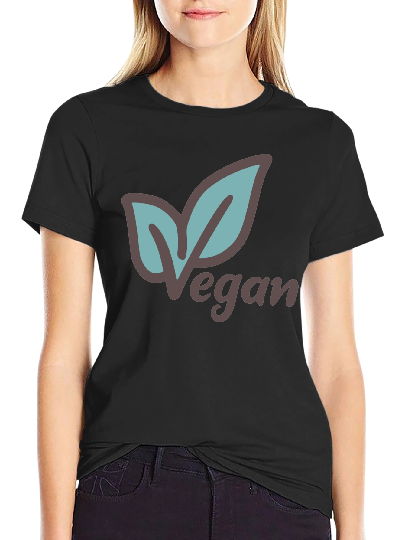 Vegan Leaf Graphic T-Shirt - Unisex
