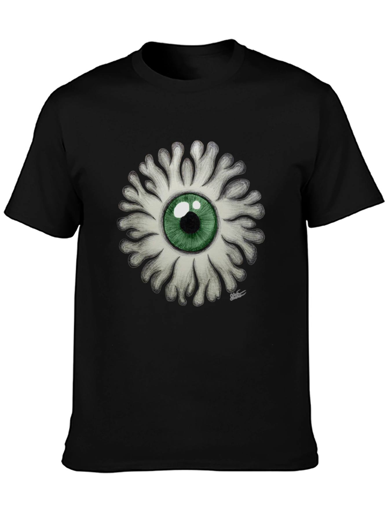 Eye See You - Graphic Print Black T-Shirt