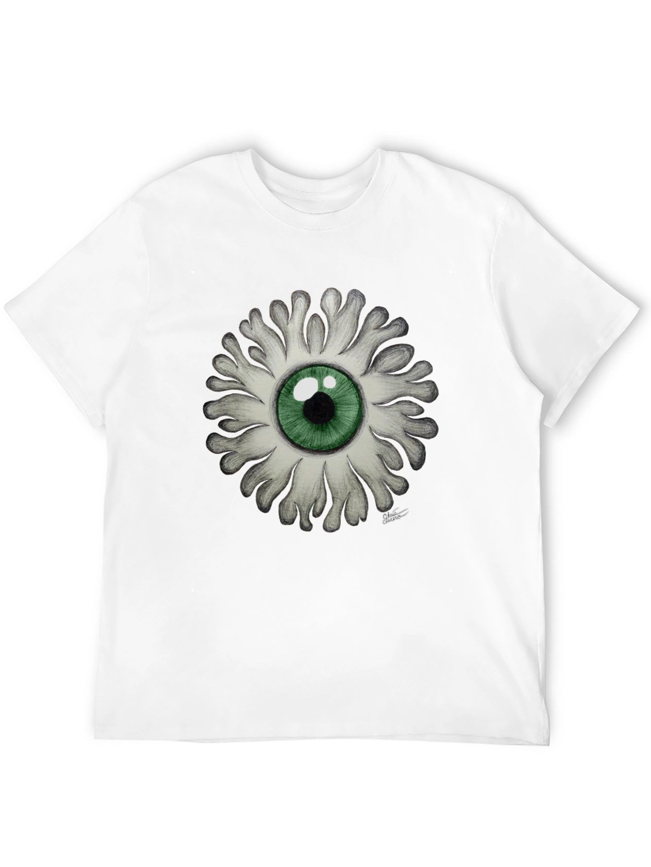 Eye See You - Graphic Print Black T-Shirt