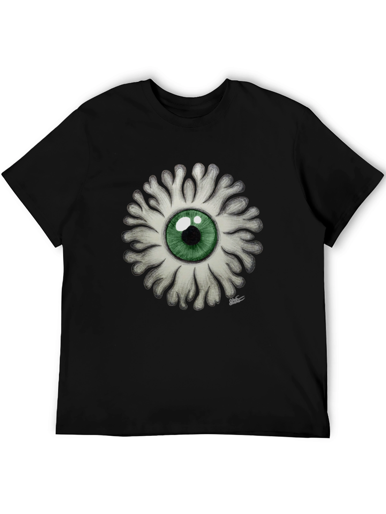 Eye See You - Graphic Print Black T-Shirt