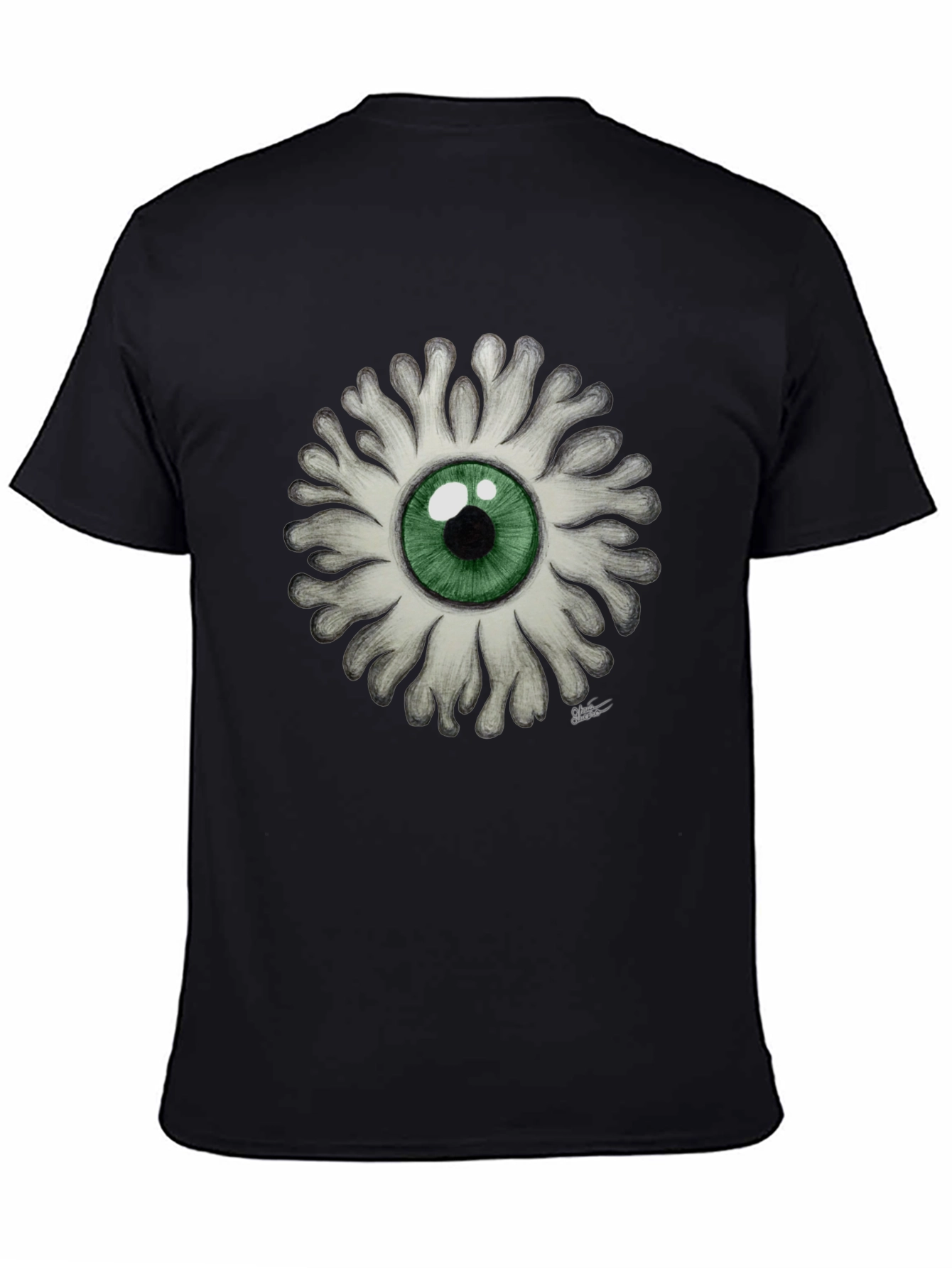 Eye See You - Graphic Print Black T-Shirt
