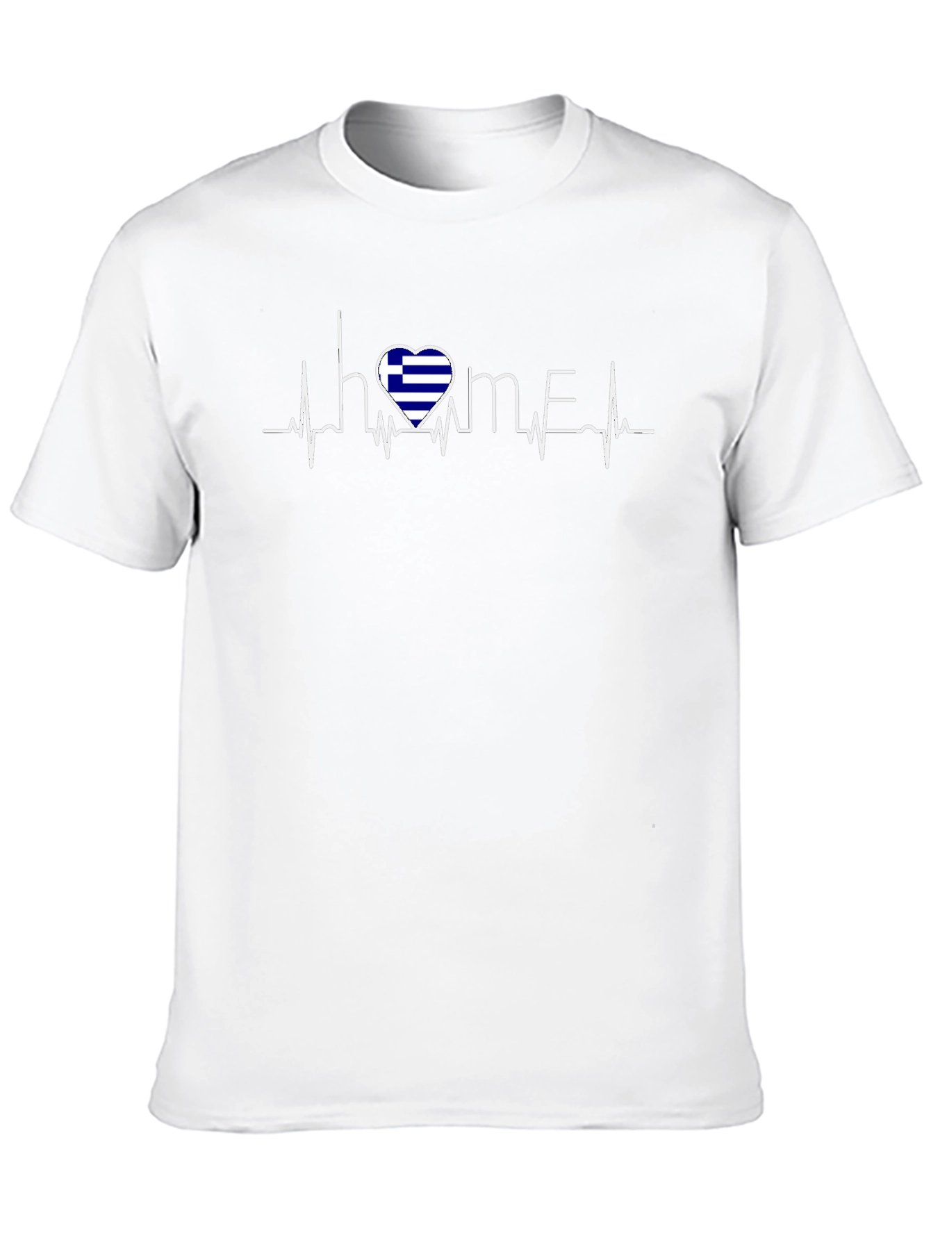 Greece Heartbeat Home T-Shirt
