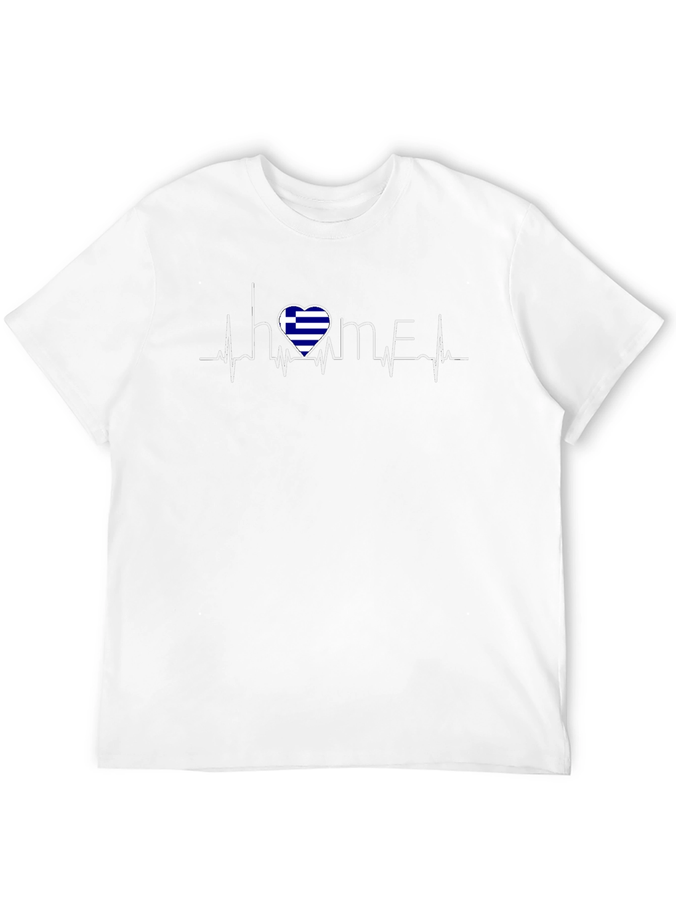 Greece Heartbeat Home T-Shirt