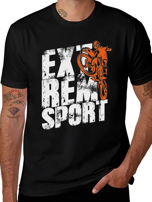 Extreme Sports Motorcycle Graphic T-Shirt
