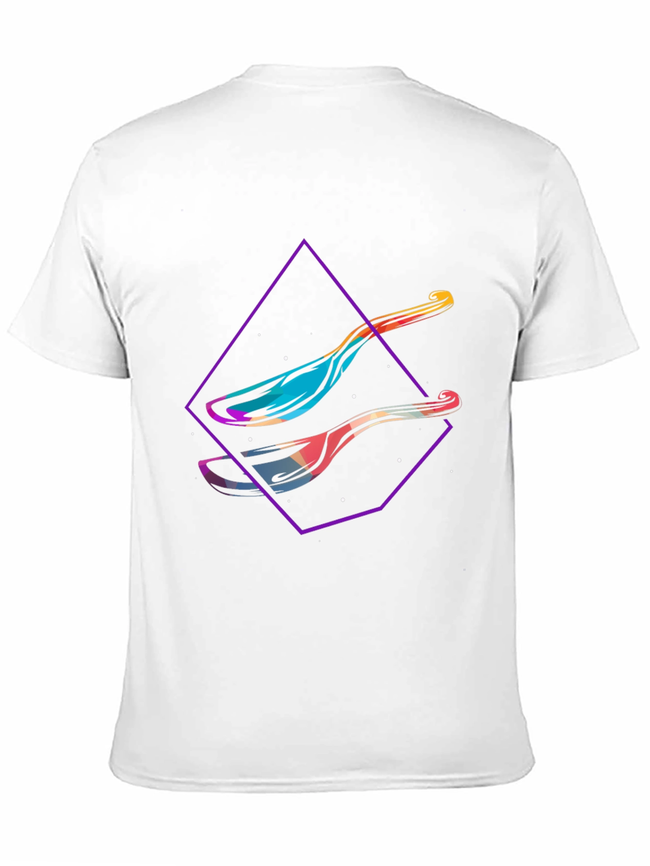 Modern Spoon Graphic Tee - Abstract Design Shirt