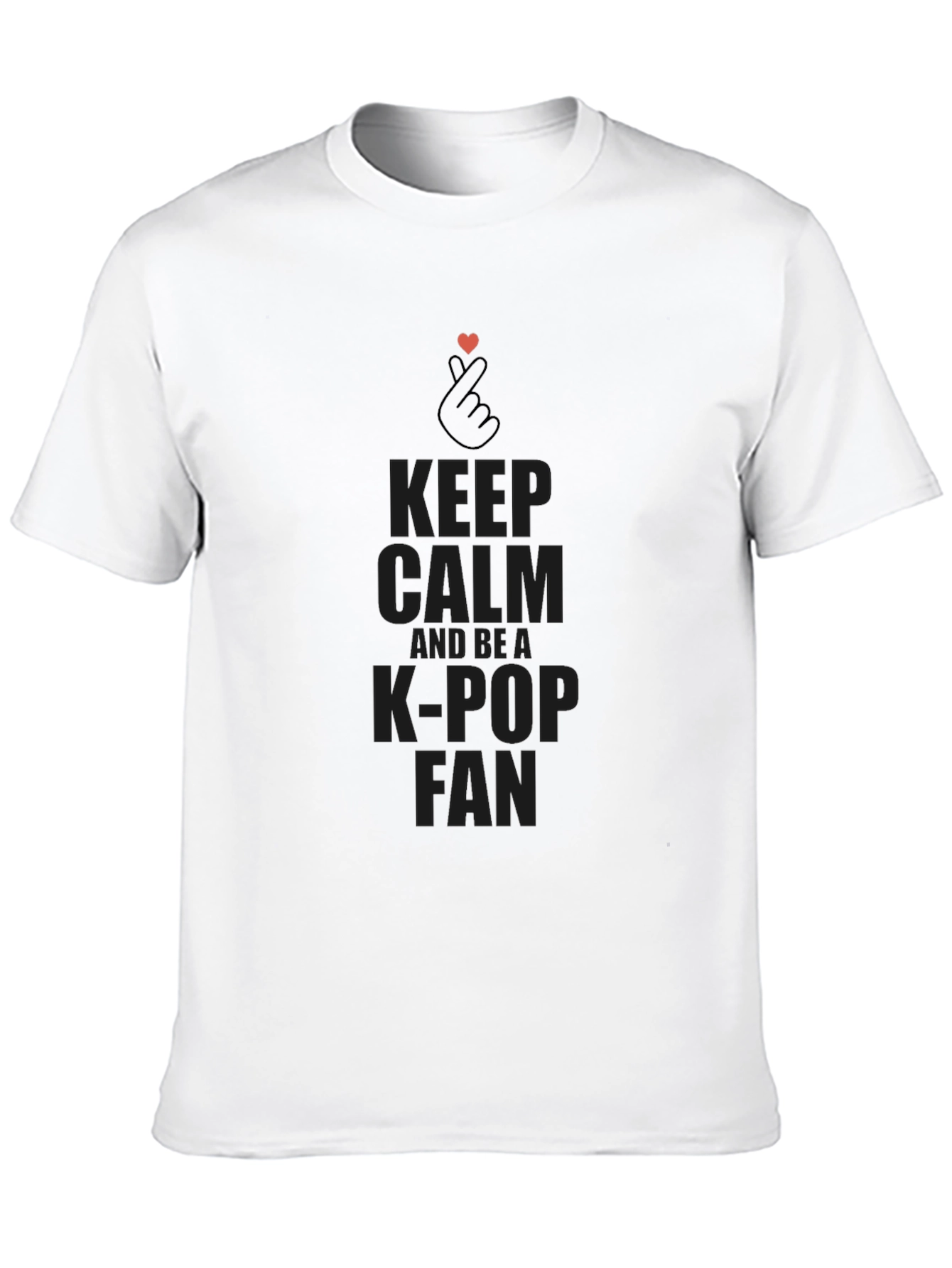 Keep Calm K-Pop Fan Black T-Shirt
