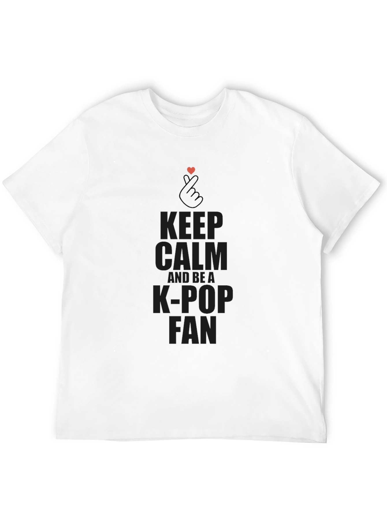 Keep Calm K-Pop Fan Black T-Shirt
