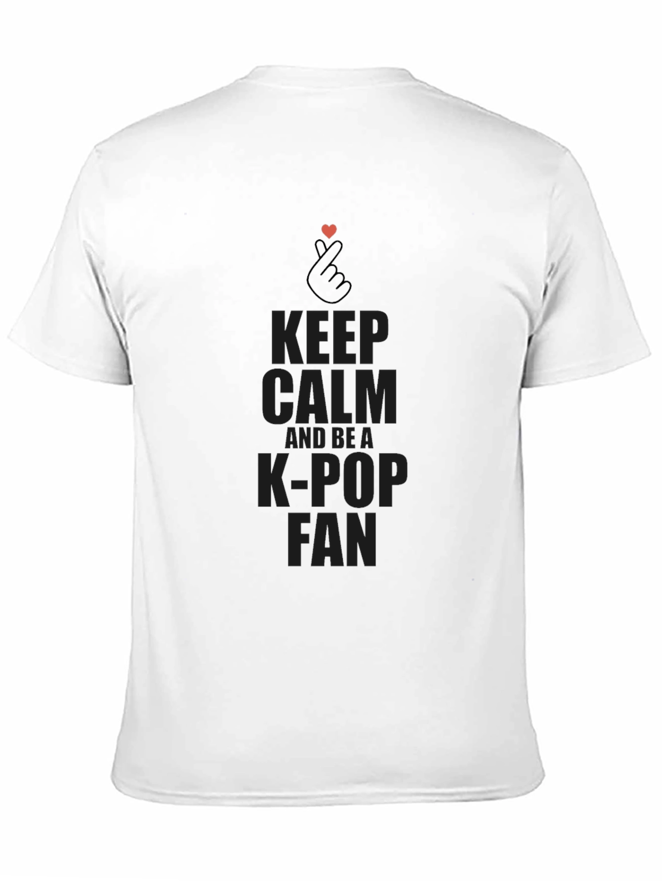 Keep Calm K-Pop Fan Black T-Shirt