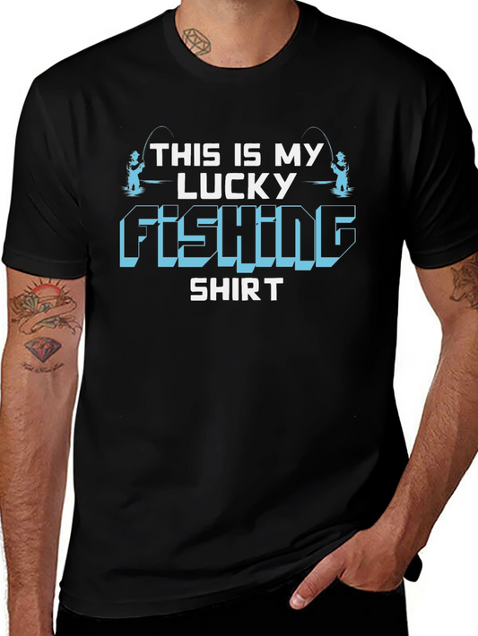 Lucky Fishing Shirt - Mens Graphic Tee