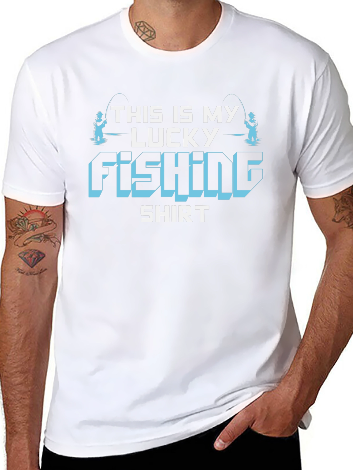 Lucky Fishing Shirt - Mens Graphic Tee