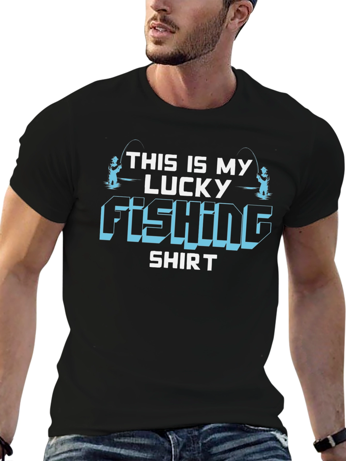 Lucky Fishing Shirt - Mens Graphic Tee