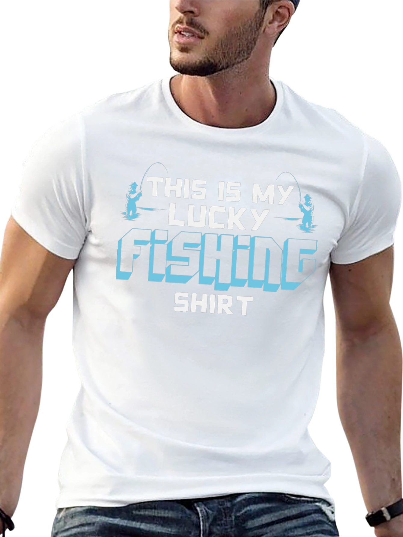 Lucky Fishing Shirt - Mens Graphic Tee