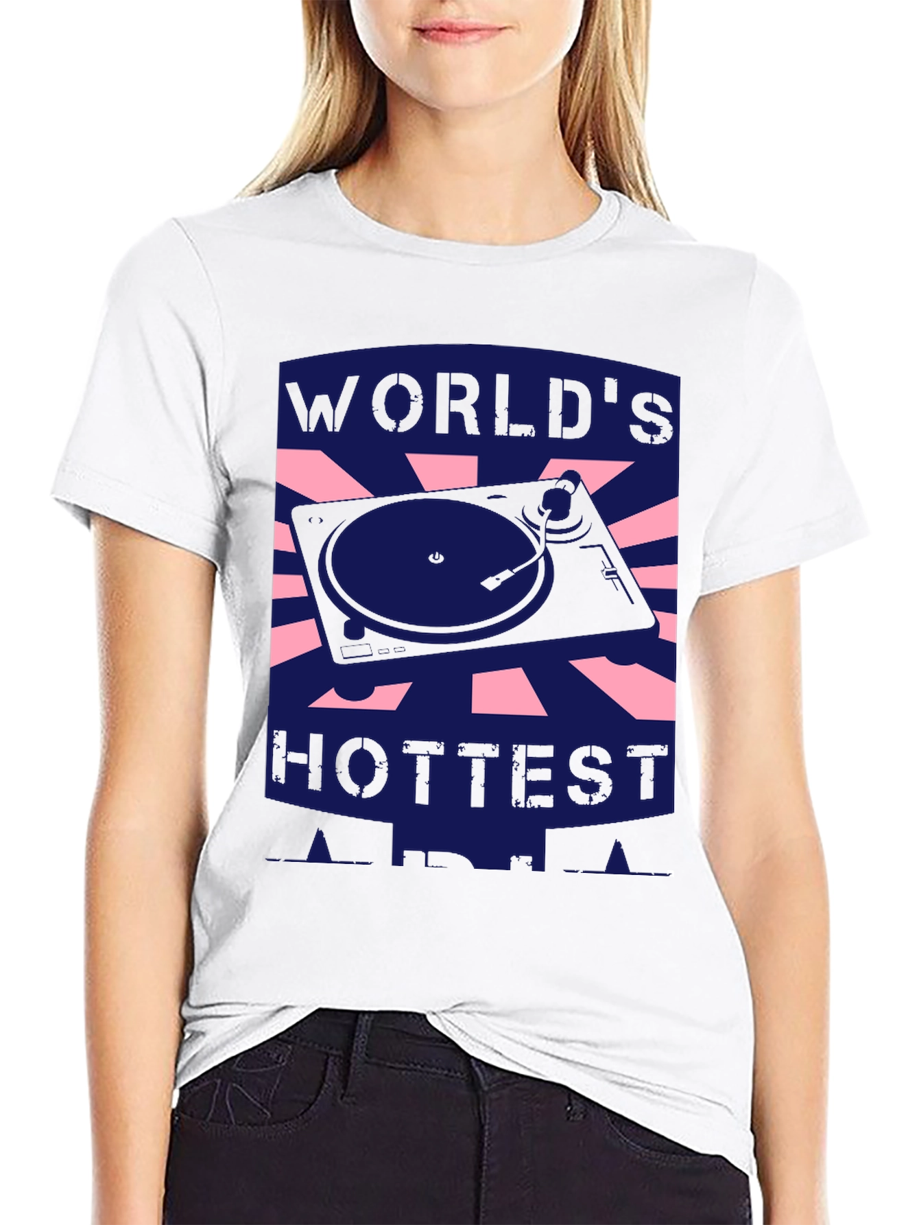 Worlds Hottest DJ Black T-Shirt