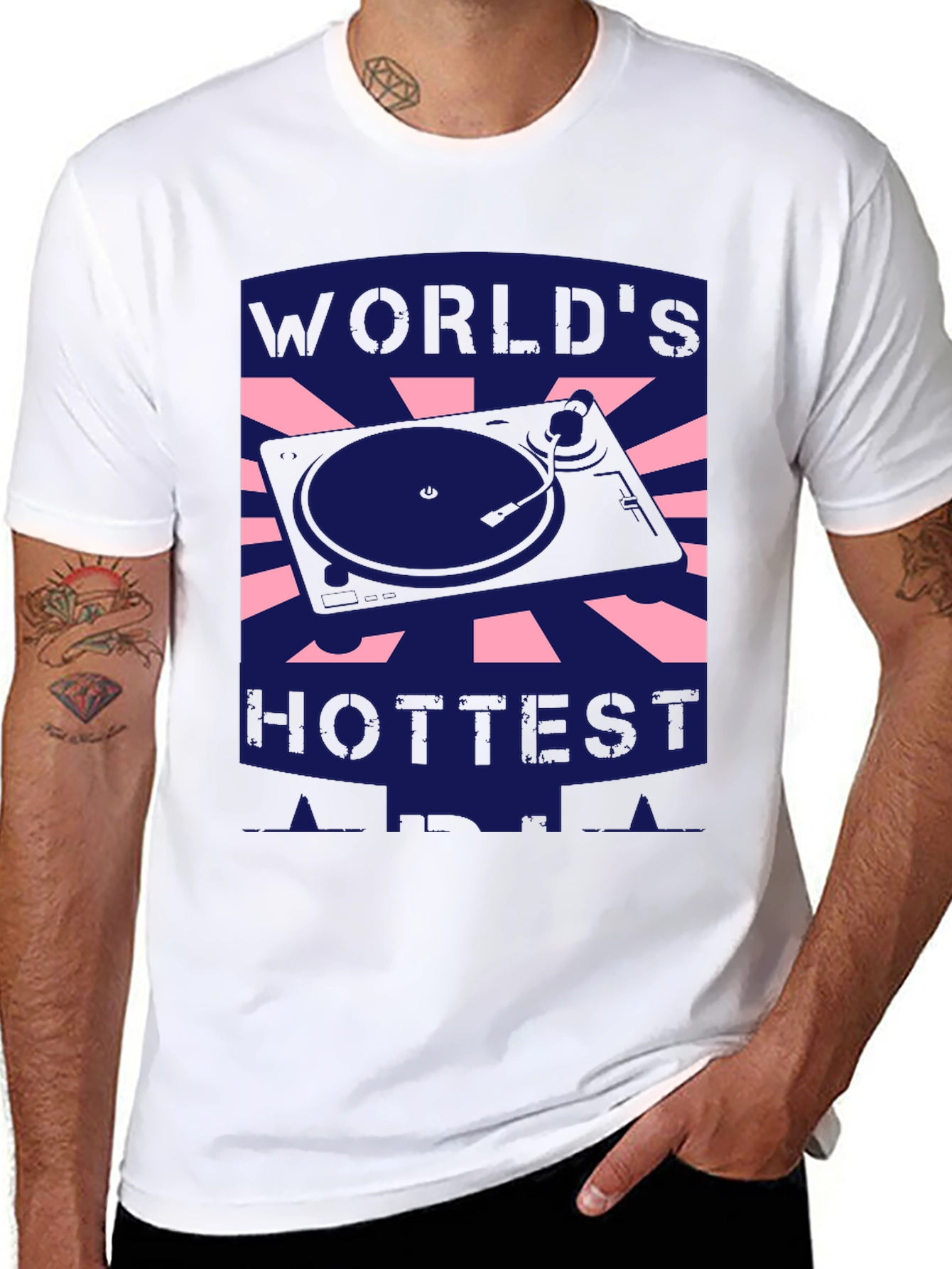 Worlds Hottest DJ Black T-Shirt