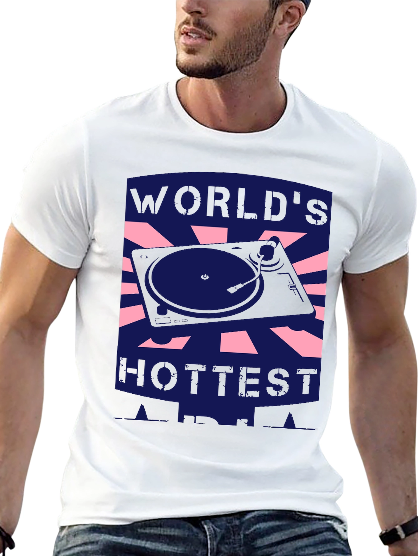 Worlds Hottest DJ Black T-Shirt