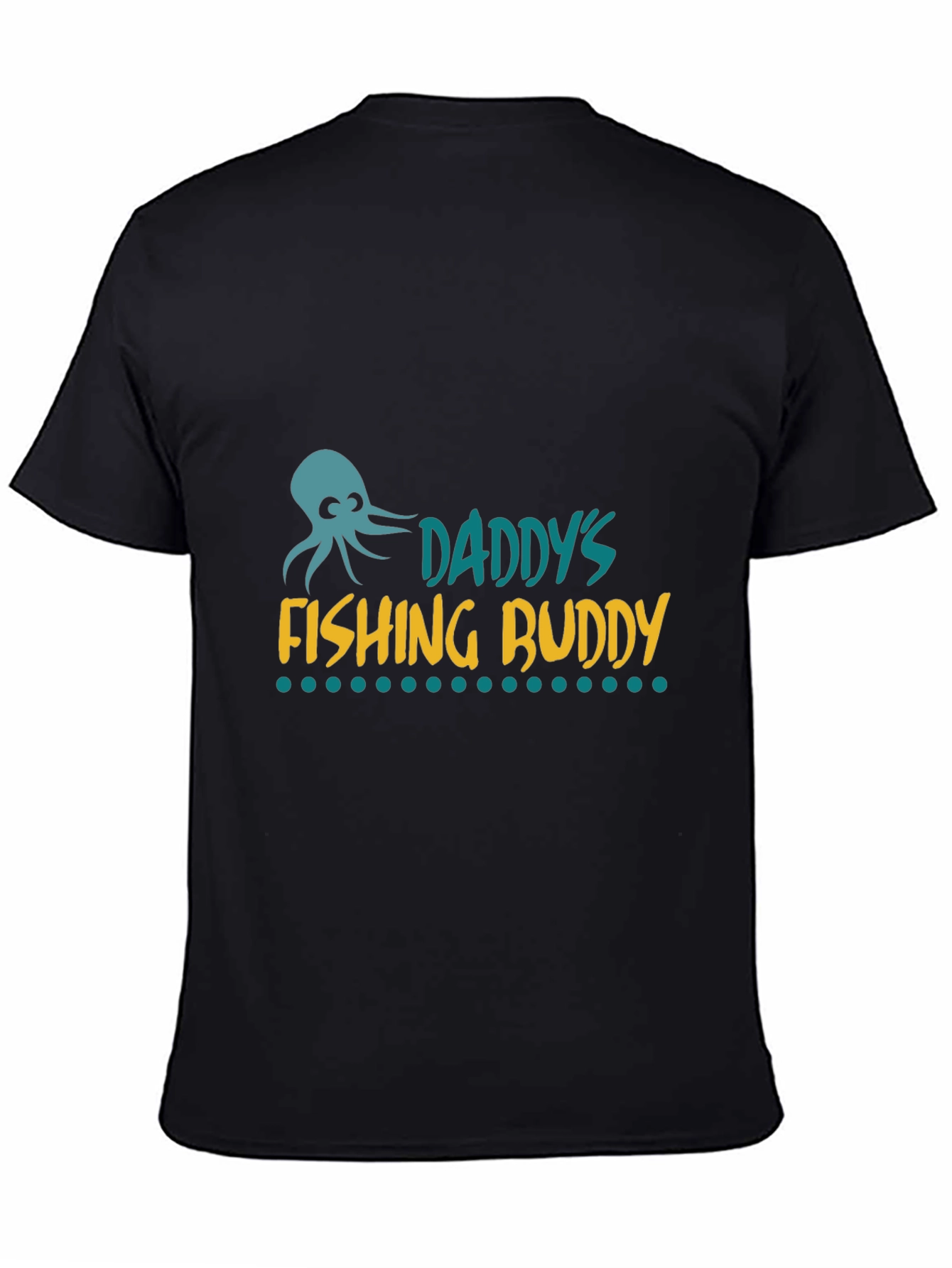 Daddys Fishing Buddy Graphic Tee - Black