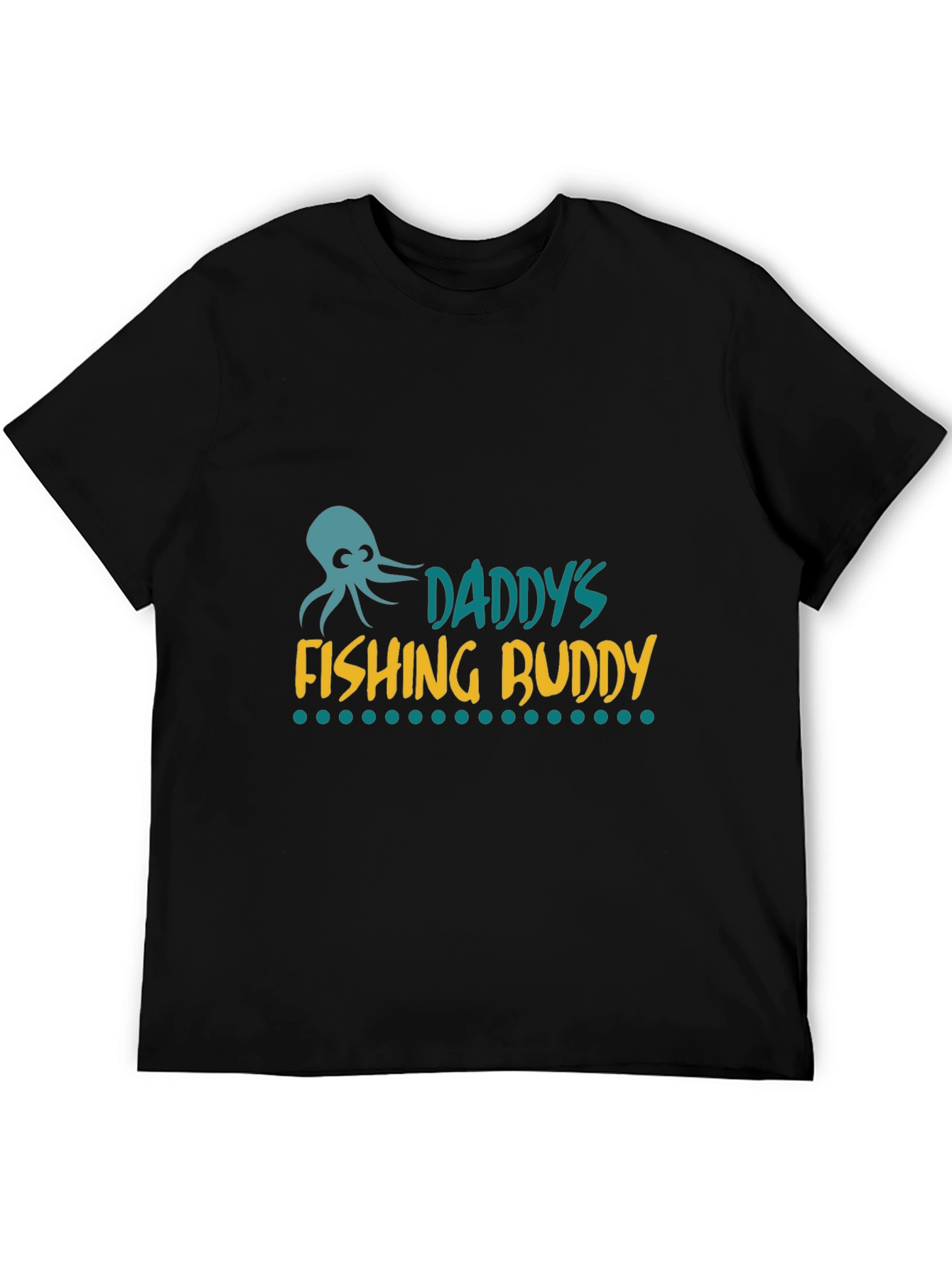 Daddys Fishing Buddy Graphic Tee - Black