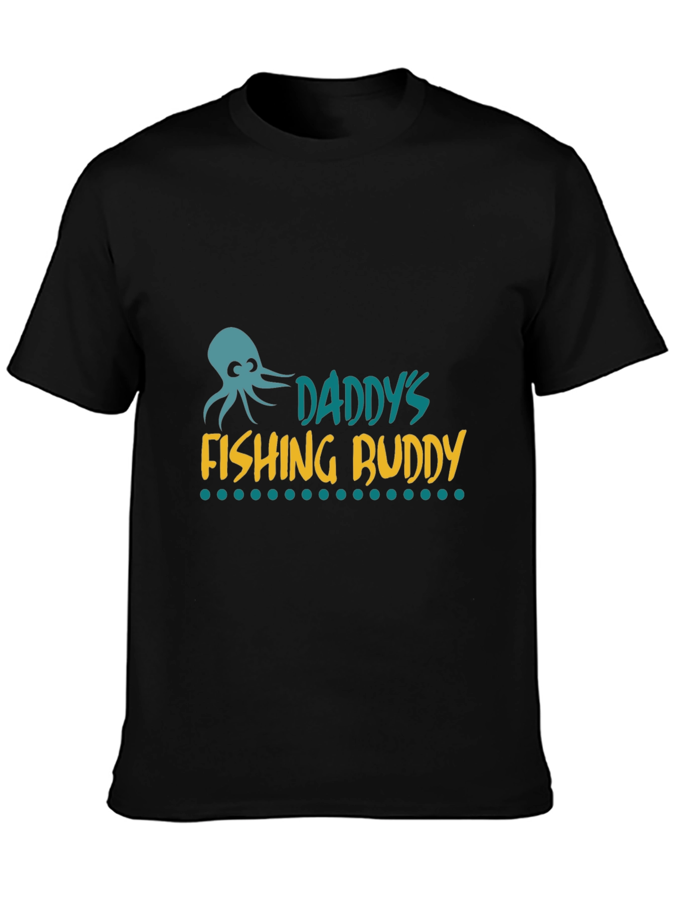 Daddys Fishing Buddy Graphic Tee - Black