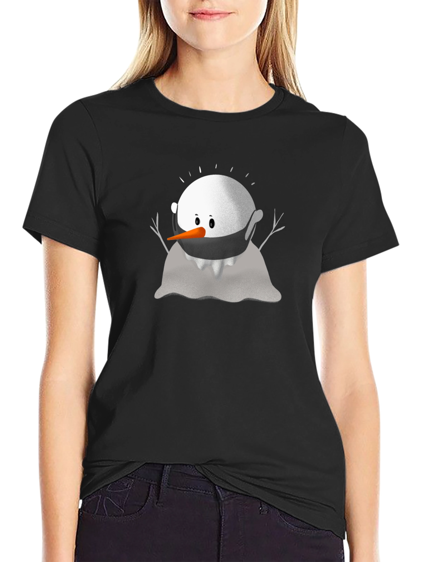 Masked Snowman Graphic Tee
