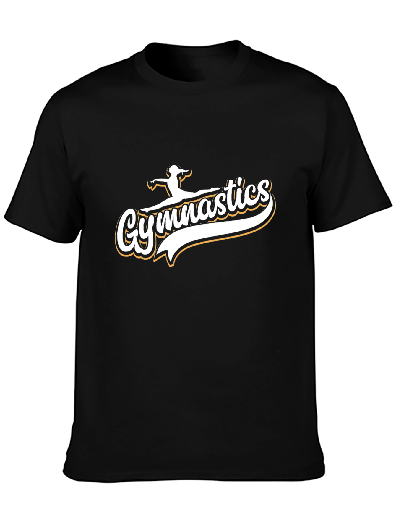 Gymnastics Graphic Tee - Black