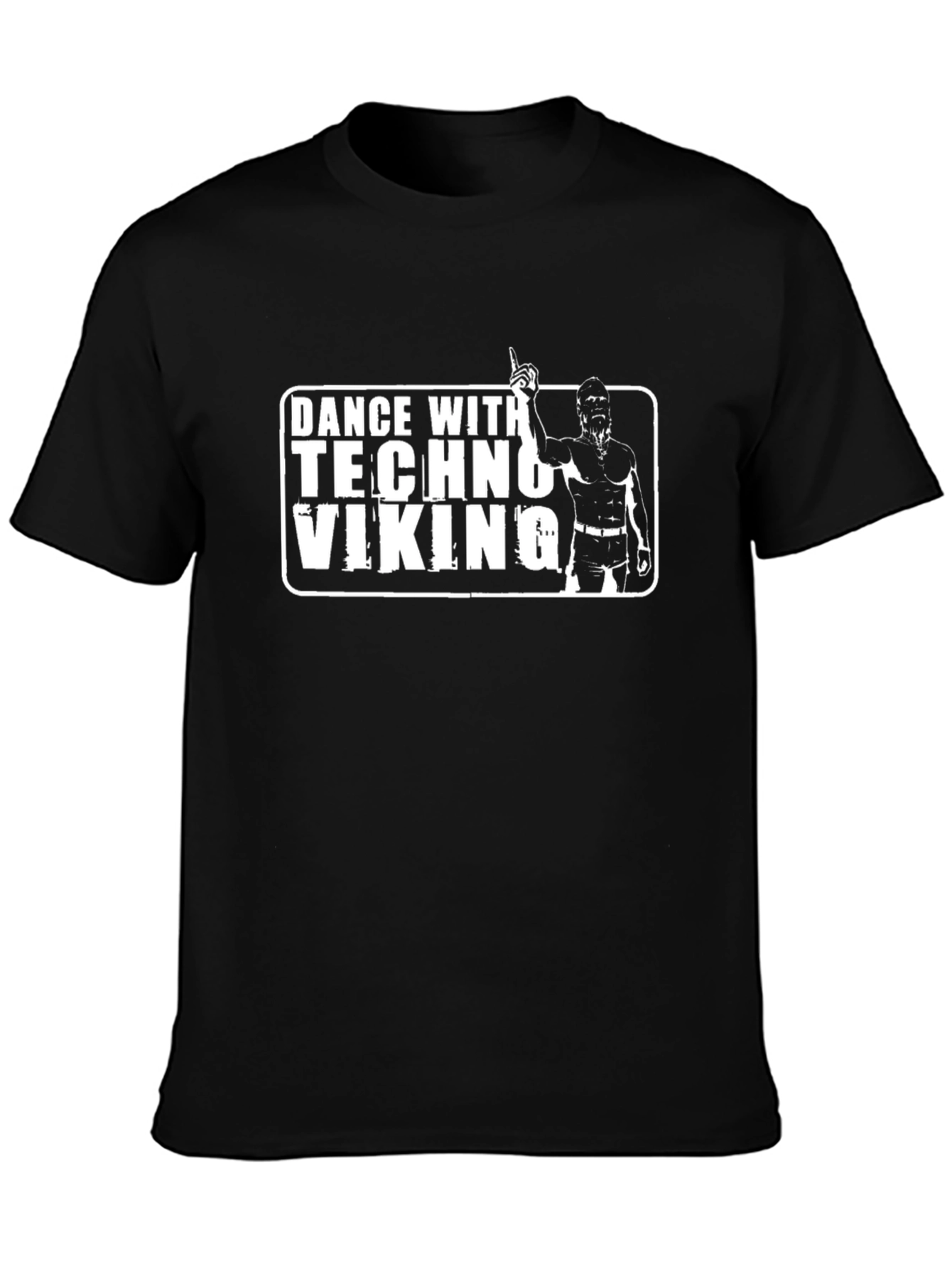 Dance With Techno Viking Black T-Shirt
