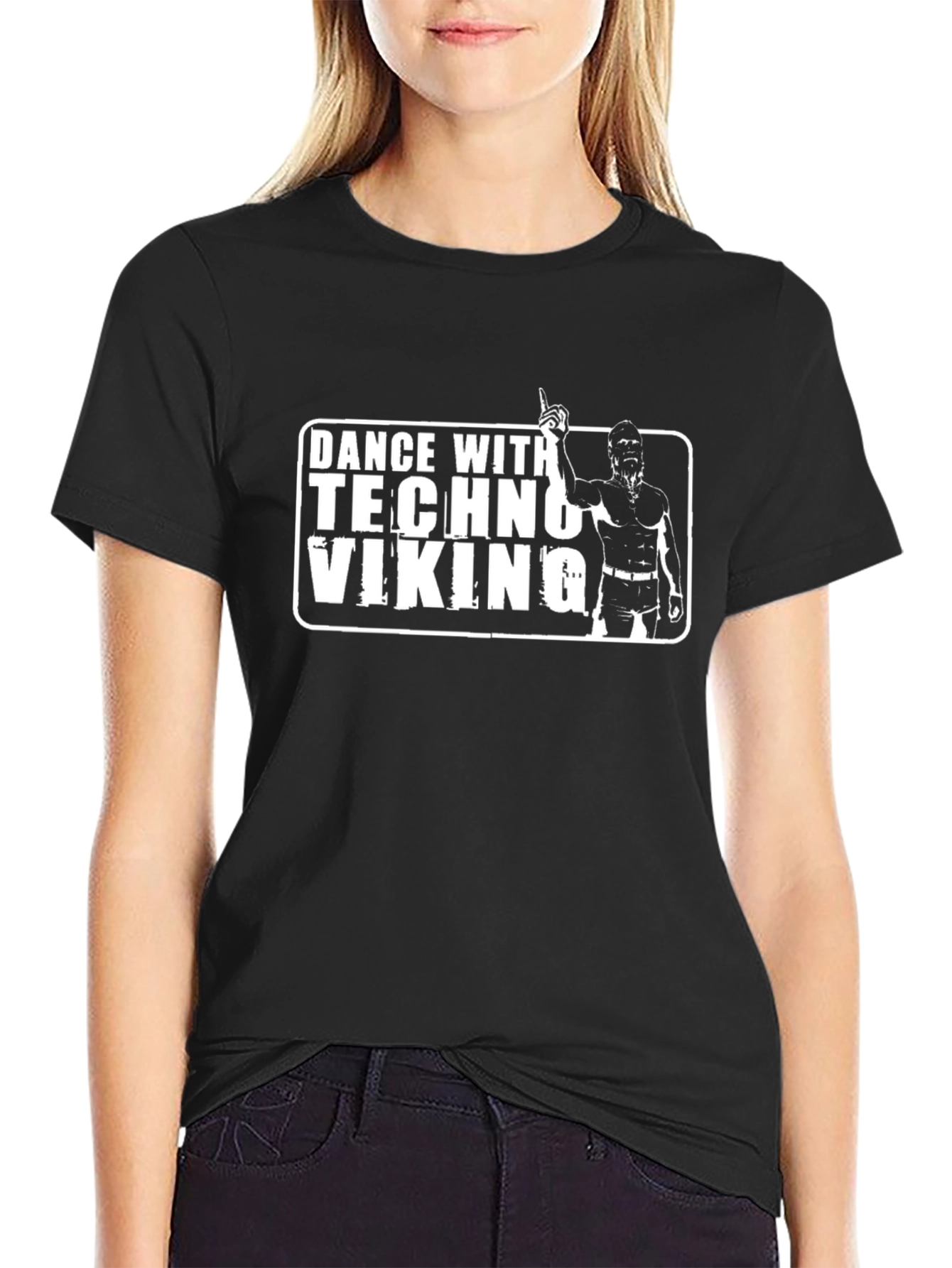 Dance With Techno Viking Black T-Shirt