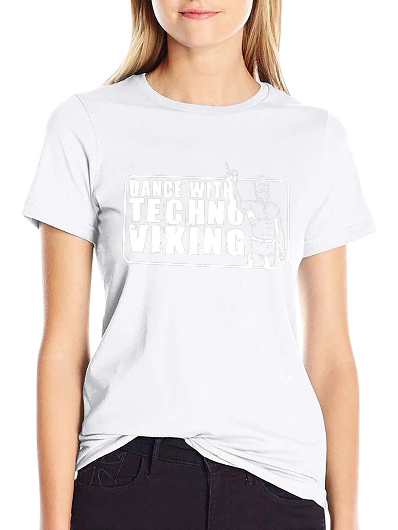 Dance With Techno Viking Black T-Shirt