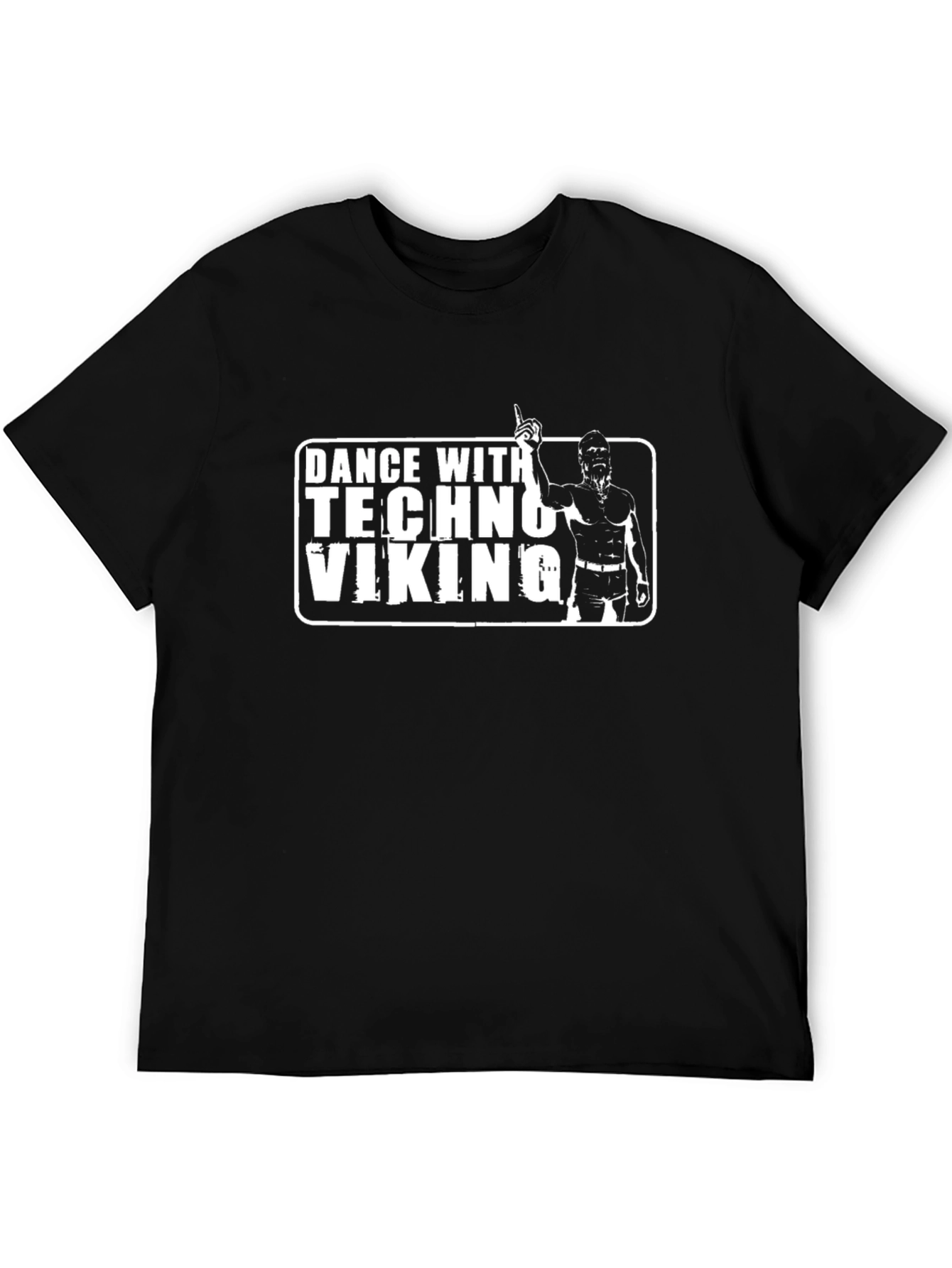 Dance With Techno Viking Black T-Shirt