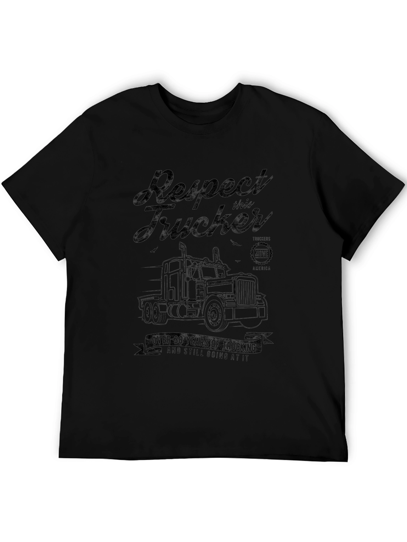 Respect Trucker Black T-Shirt